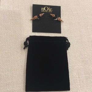 NEW nOir rose gold earrings
